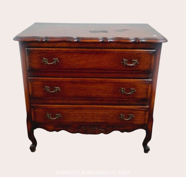 COMODA DE ROBLE ESTILO FRANCES PROVENZAL 3 CAJONES. COD: 96401