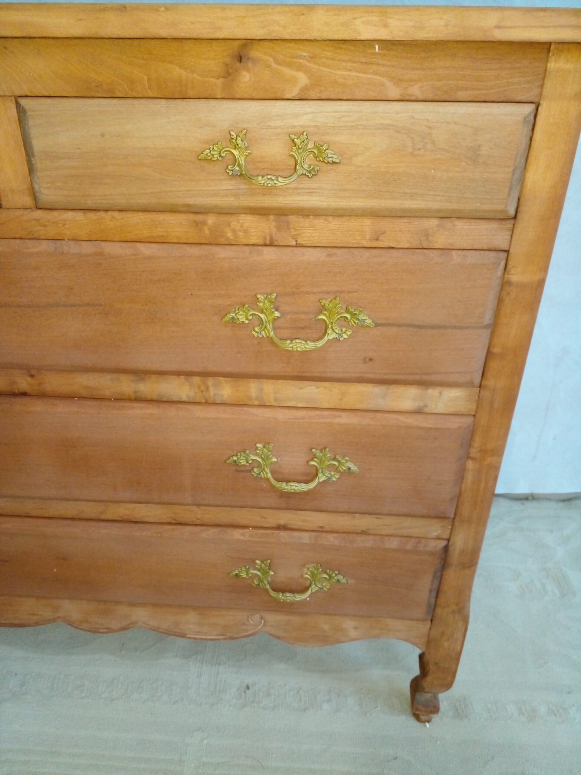 COMODA ANTIGUA MADERA LAVADA ESTILO FRANCES PROVENZAL. COD: 97607 - Image 6