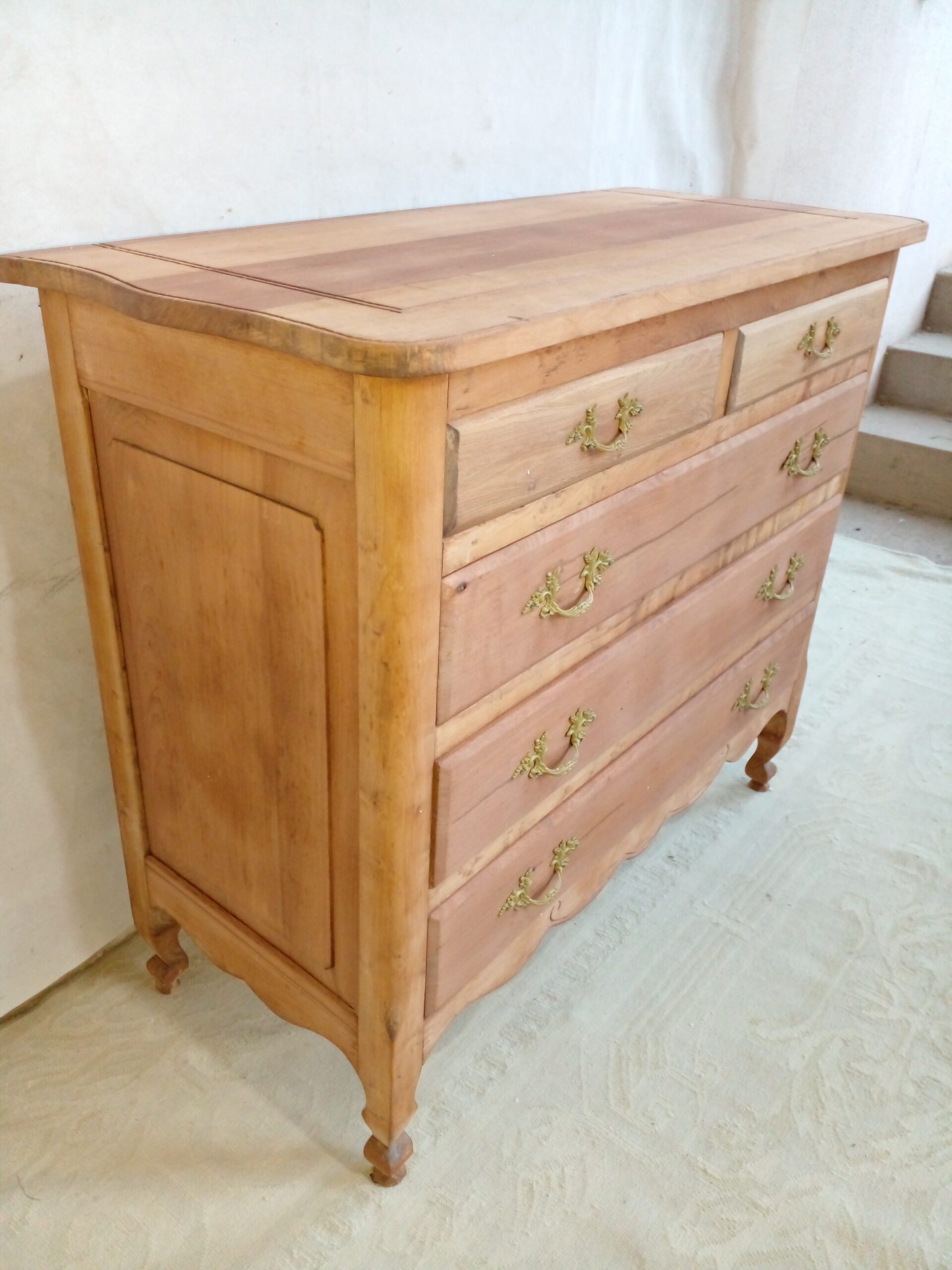 COMODA ANTIGUA MADERA LAVADA ESTILO FRANCES PROVENZAL. COD: 97607 - Image 7