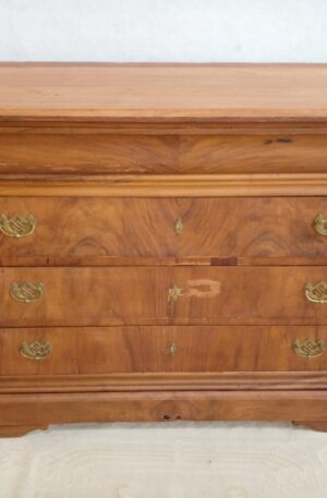 COMODA ESTILO INGLES 4 CAJONES EN MADERA DE CEREZO LAVADA NATURAL. COD: 90803