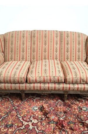 SILLON FRANCES LUIS XVI TRES CUERPOS ANTIGUO PATINA ORIGINAL. COD: 99701