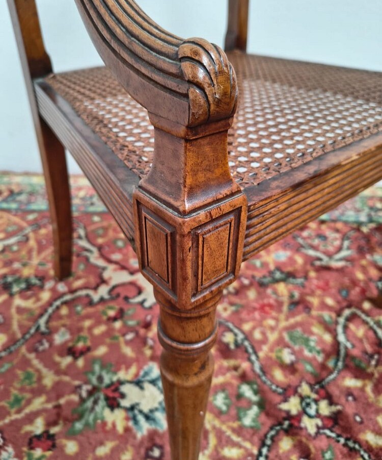 SILLON UN CUERPO ESTILO INGLES CON ASIENTO DE ESTERILLA VEGETAL. COD: 100005 - Image 9