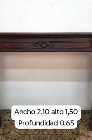 FRENTE DE HOGAR ANTIGUO EN ROBLE ESLAVONIA ESTILO INGLES. COD: 100703