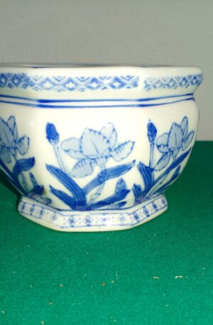 PORTAMACETAS ORIENTAL, MACETERO DE PORCELANA. COD: 98410