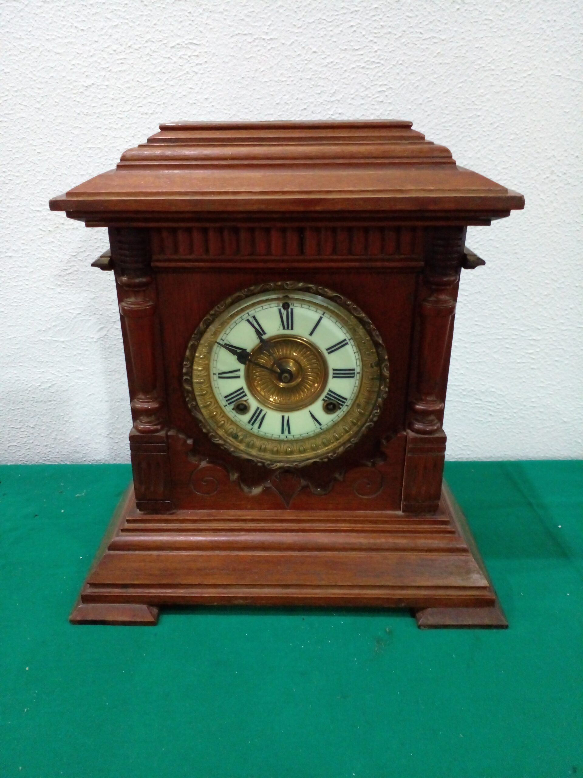 RELOJ DE MESA ANTIGUO MARCA ANSONIA & CO NEW YORK CON SONERIA. COD: 97801 - Image 2