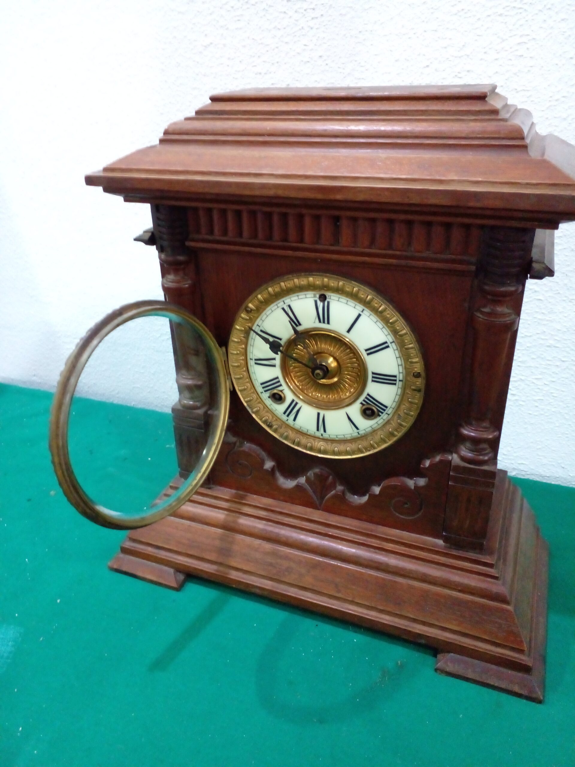 RELOJ DE MESA ANTIGUO MARCA ANSONIA & CO NEW YORK CON SONERIA. COD: 97801 - Image 7