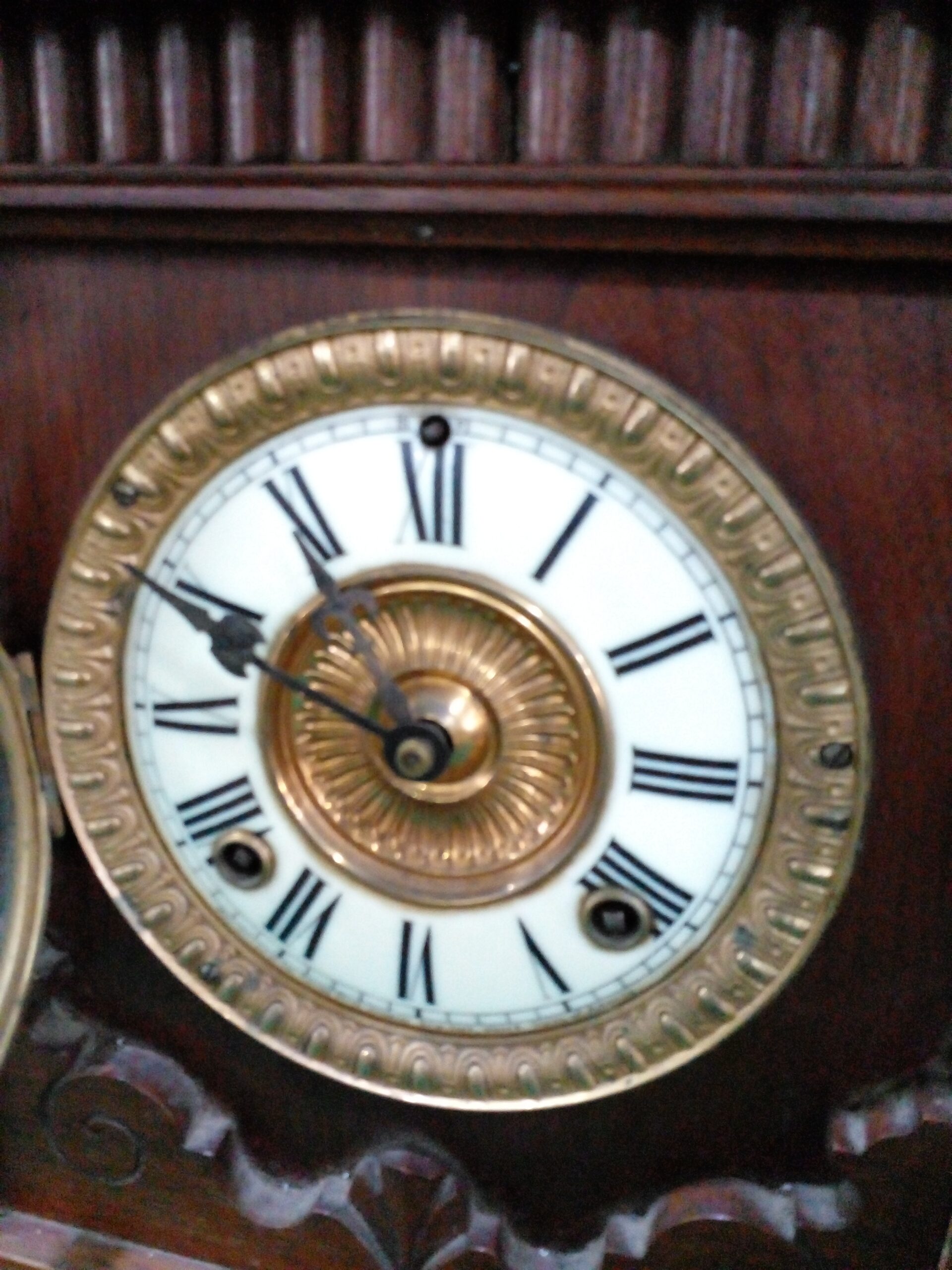 RELOJ DE MESA ANTIGUO MARCA ANSONIA & CO NEW YORK CON SONERIA. COD: 97801 - Image 8