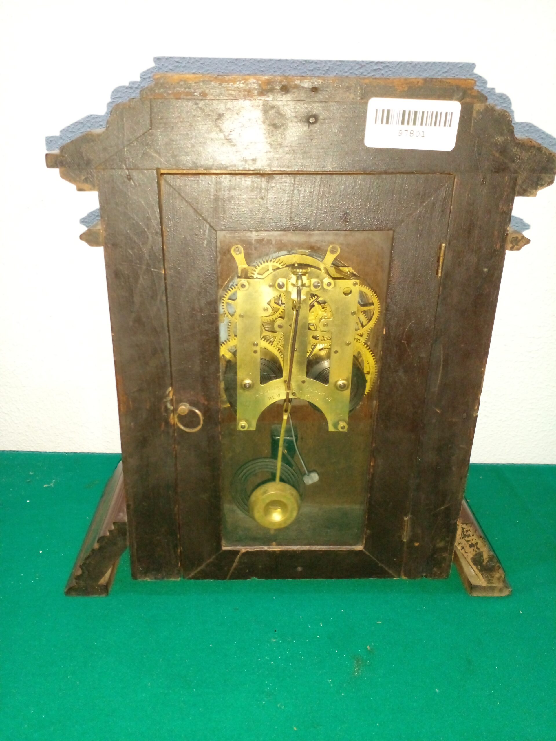 RELOJ DE MESA ANTIGUO MARCA ANSONIA & CO NEW YORK CON SONERIA. COD: 97801 - Image 10