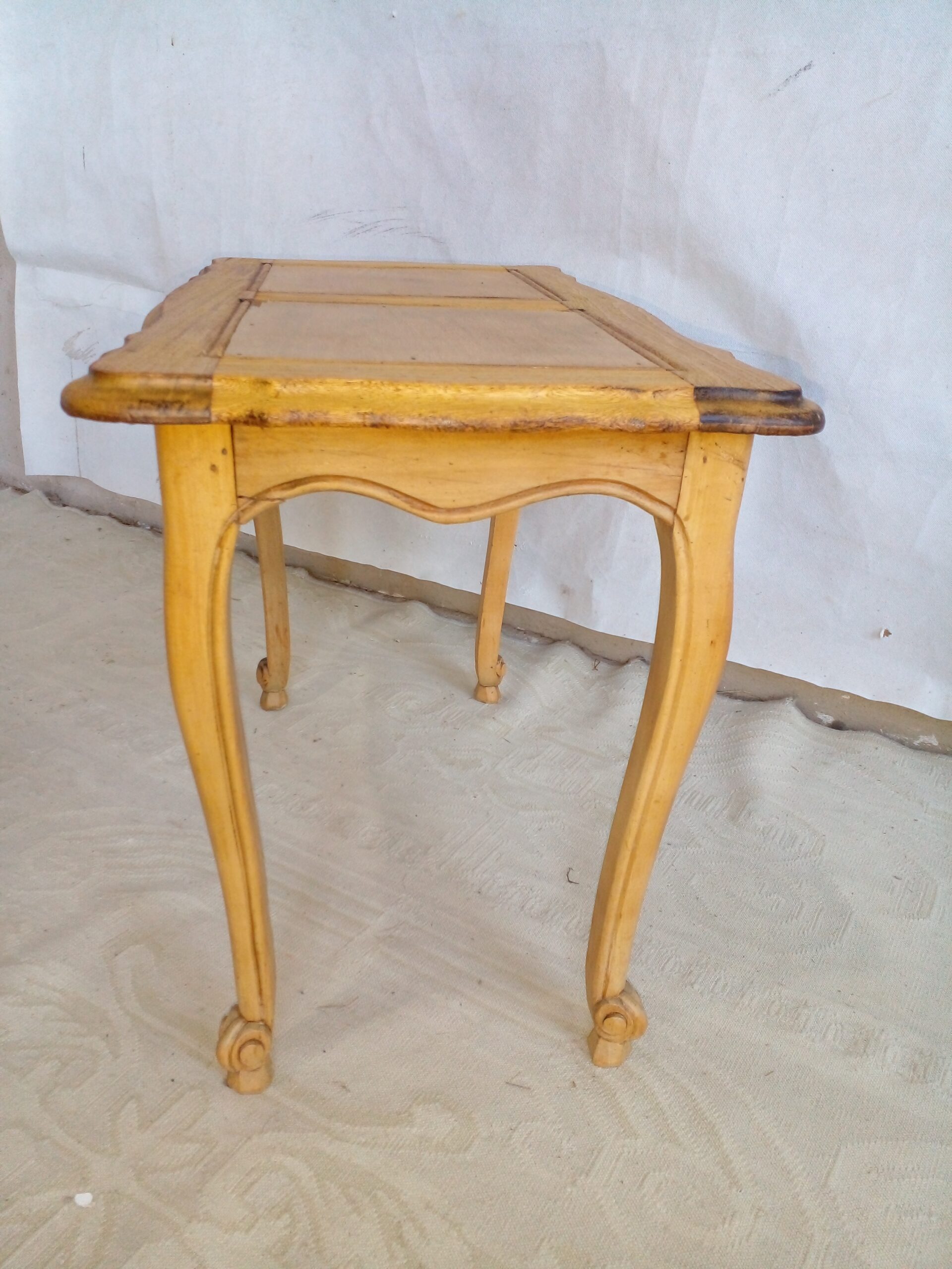 MESA DE SALA ANTIGUA ESTILO FRANCES PROVENZAL EN ROBLE LAVADO. COD: 100407 - Image 8