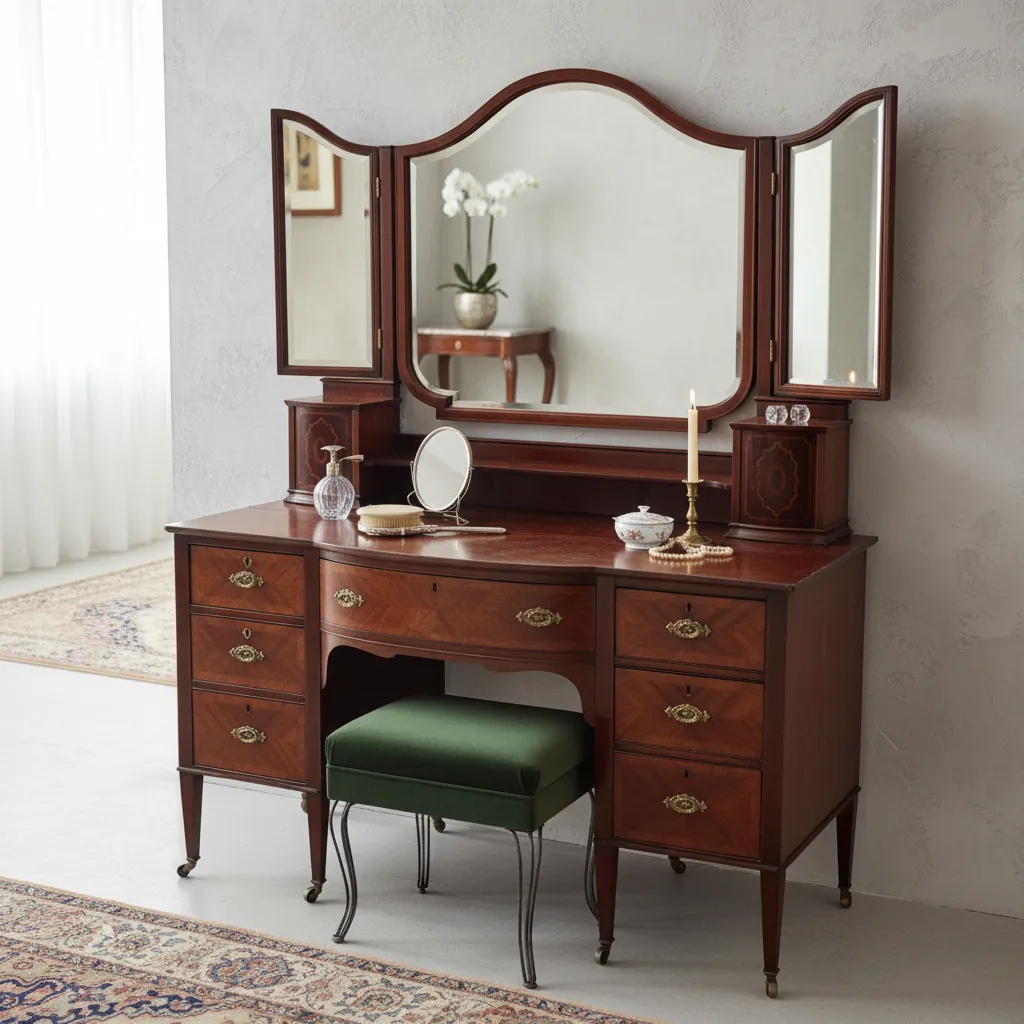 COMODA ANTIGUA TOILETTE ESTILO INGLES ADAM COLECCIÓN. COD: 101308