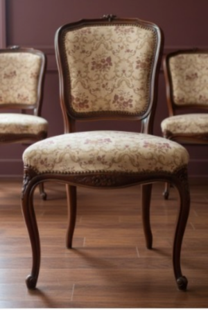 SILLA ANTIGUA ESTILO FRANCES LUIS XV SILLA FRANCESA SILLAS DE COMEDOR. COD: 102311