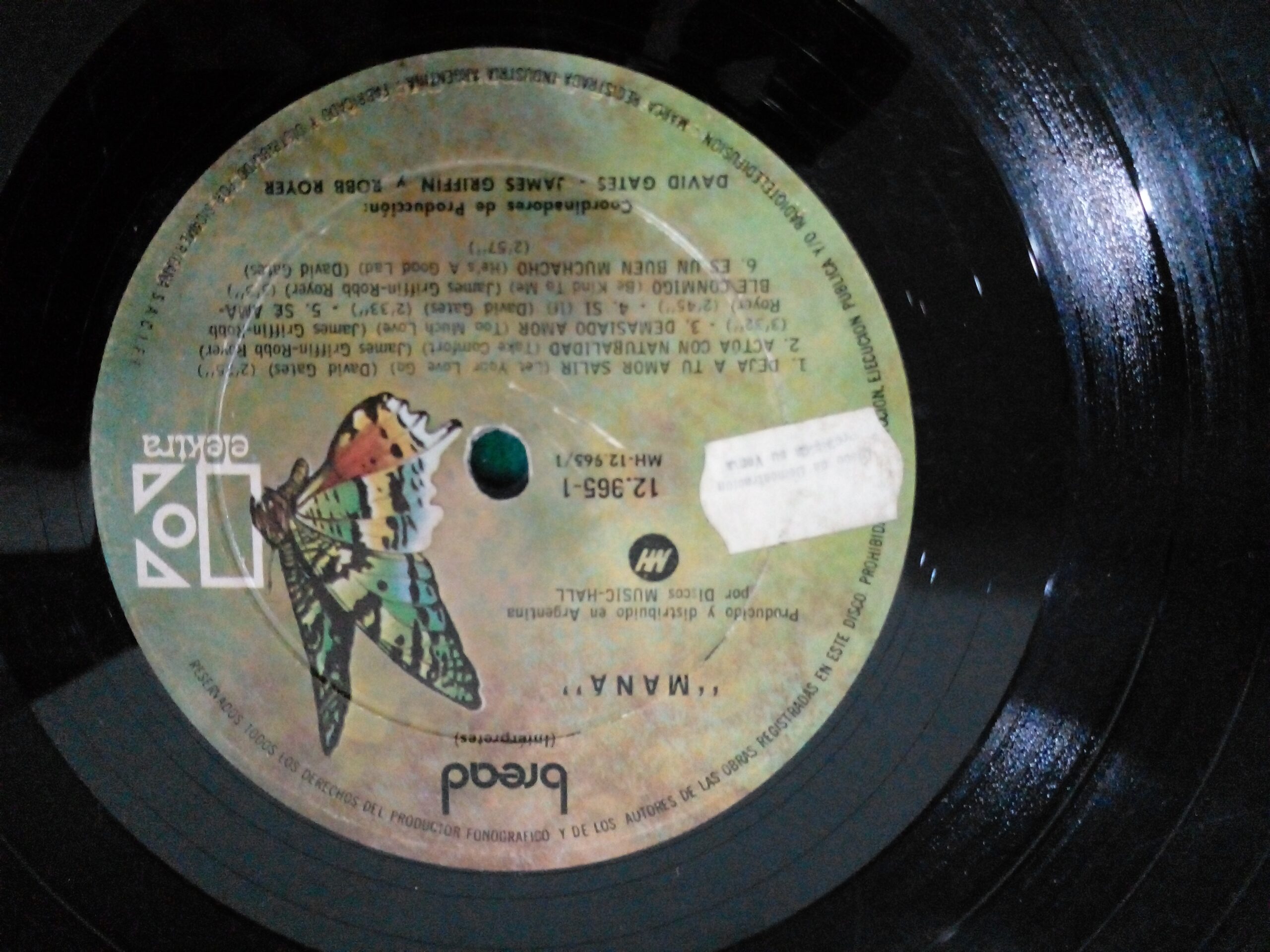 DISCO VINILO LP VINTAGE ARTISTA BREAD, TITULO MANÁ. COD 003 - Image 8