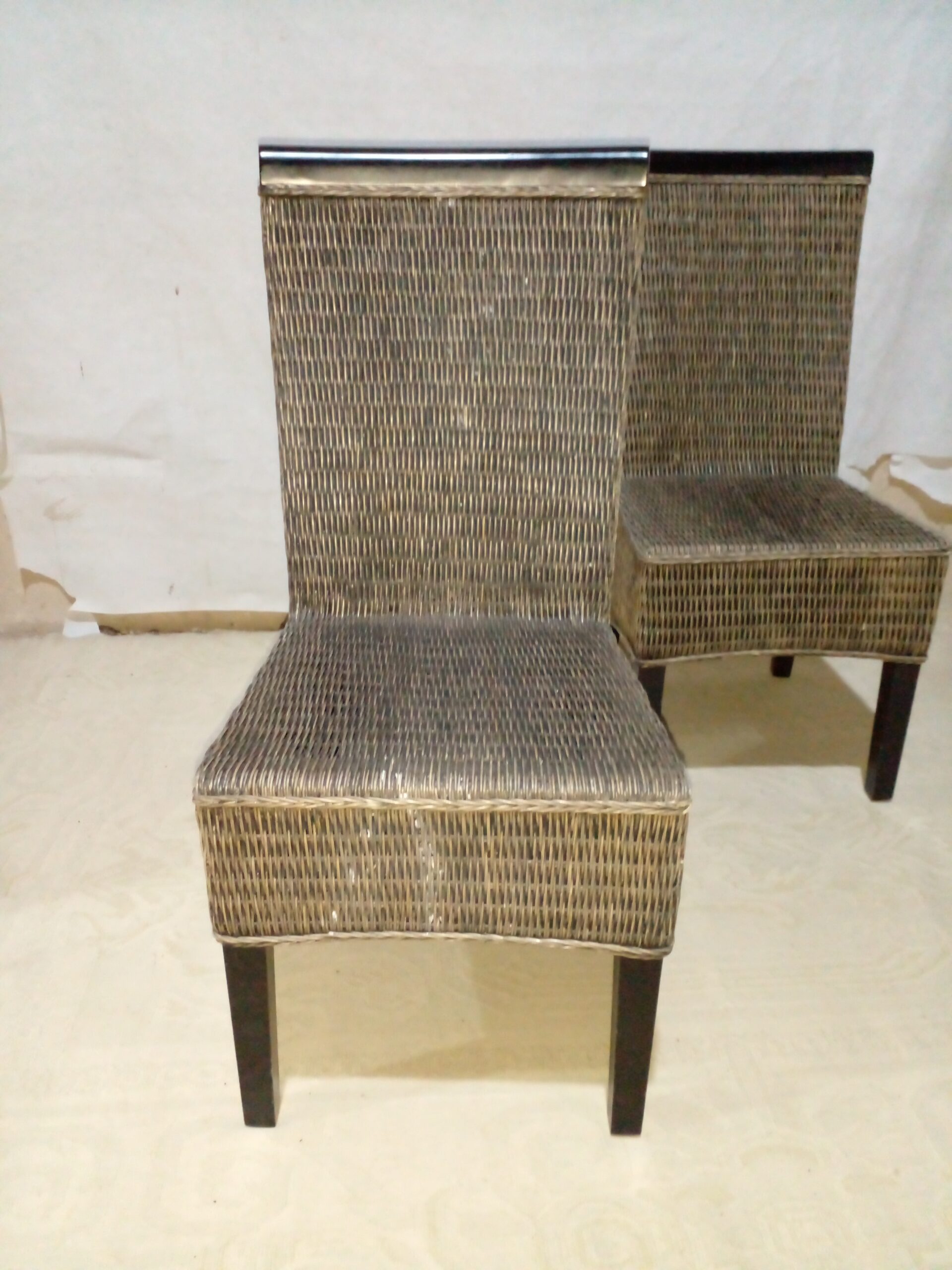 SILLA DE RATTAN DE INDONESIA , SILLAS ESTILO PARSON RATTAN Y MADERA LUSTRADA. COD: 103306 - Image 5
