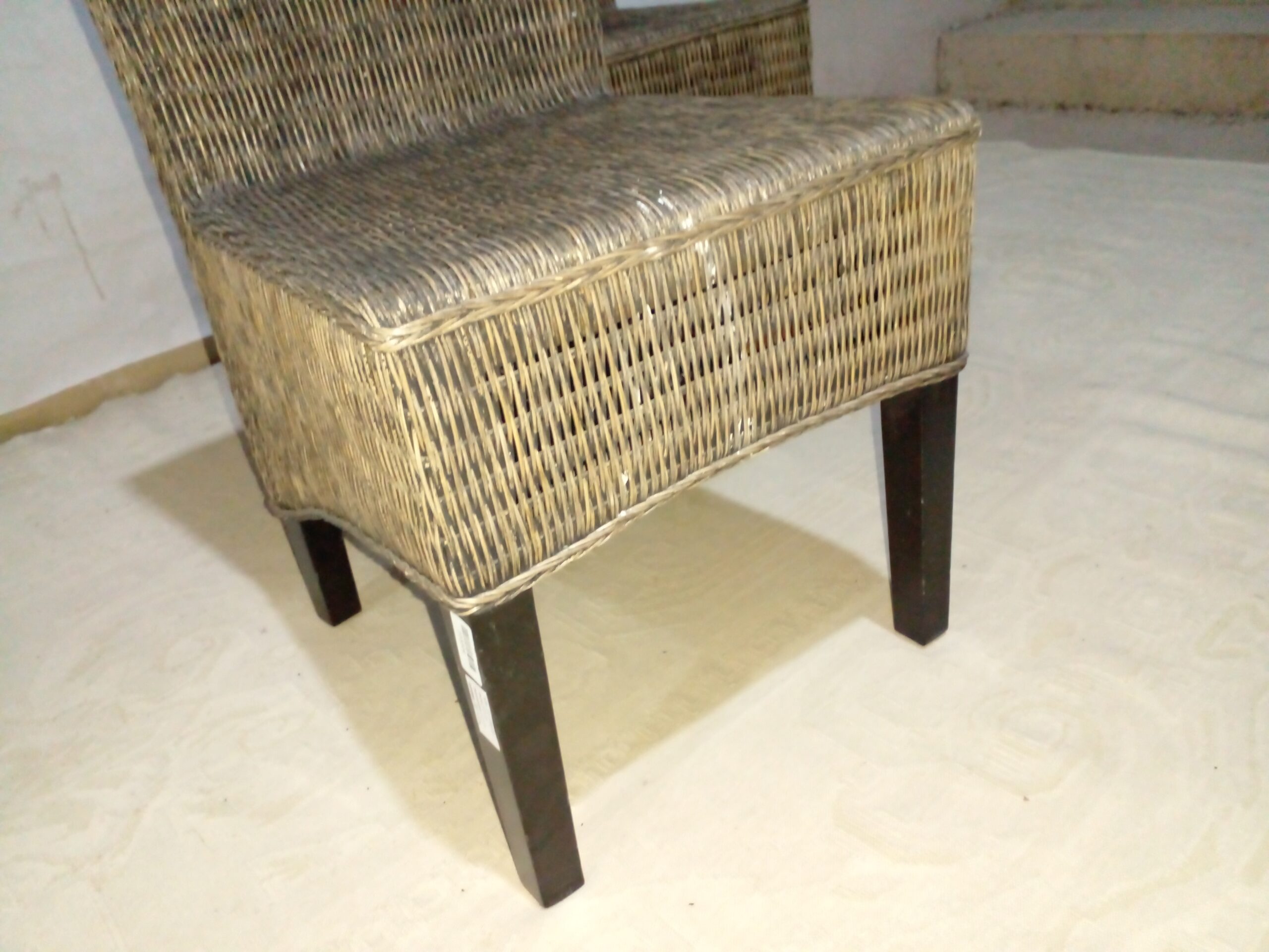 SILLA DE RATTAN DE INDONESIA , SILLAS ESTILO PARSON RATTAN Y MADERA LUSTRADA. COD: 103306 - Image 6