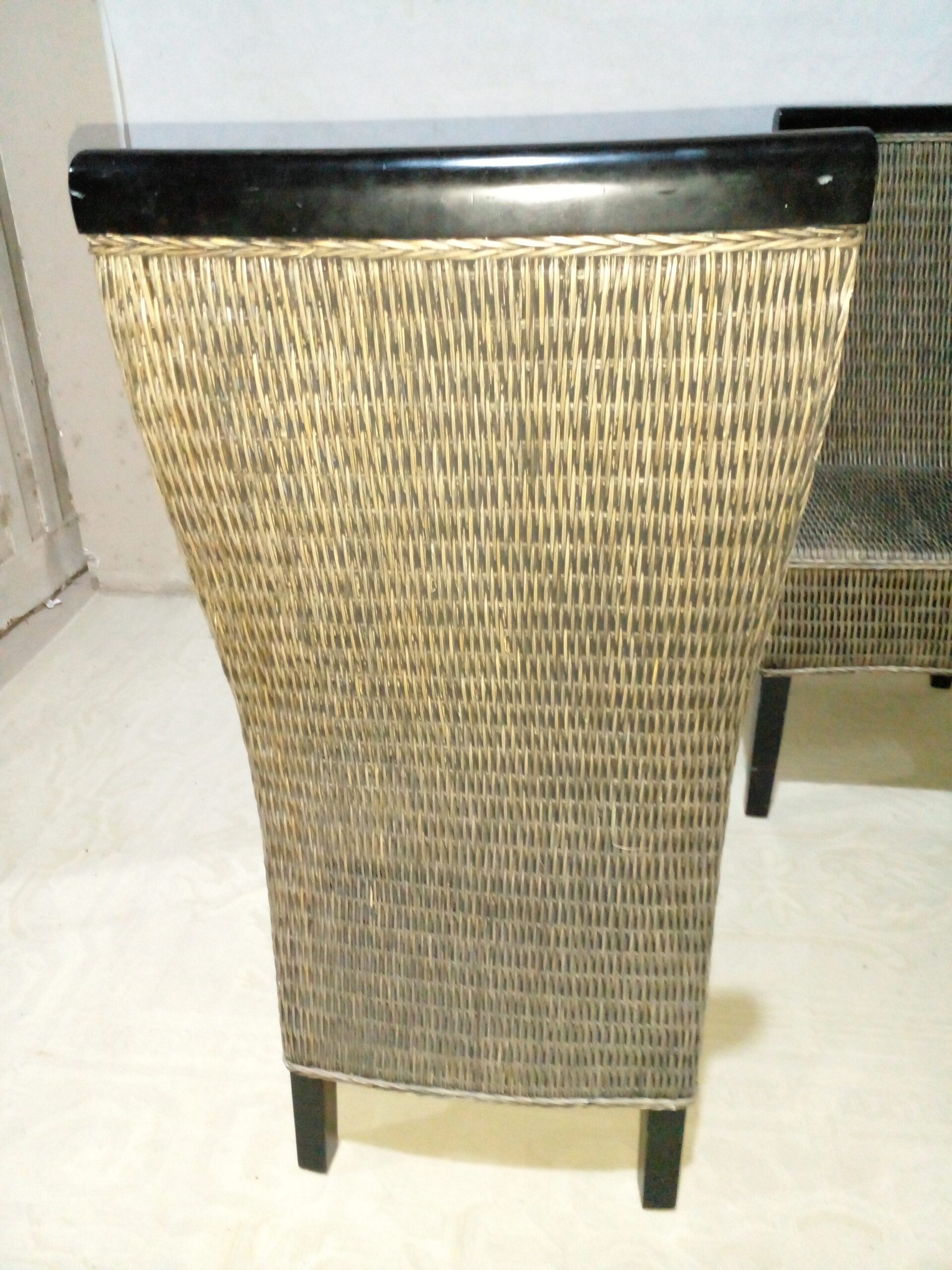 SILLA DE RATTAN DE INDONESIA , SILLAS ESTILO PARSON RATTAN Y MADERA LUSTRADA. COD: 103306 - Image 9