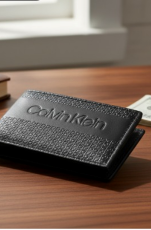 BILLETERA CALVIN KLEIN CUERO LEGITIMO NEGRO CON PROTECCION RFID