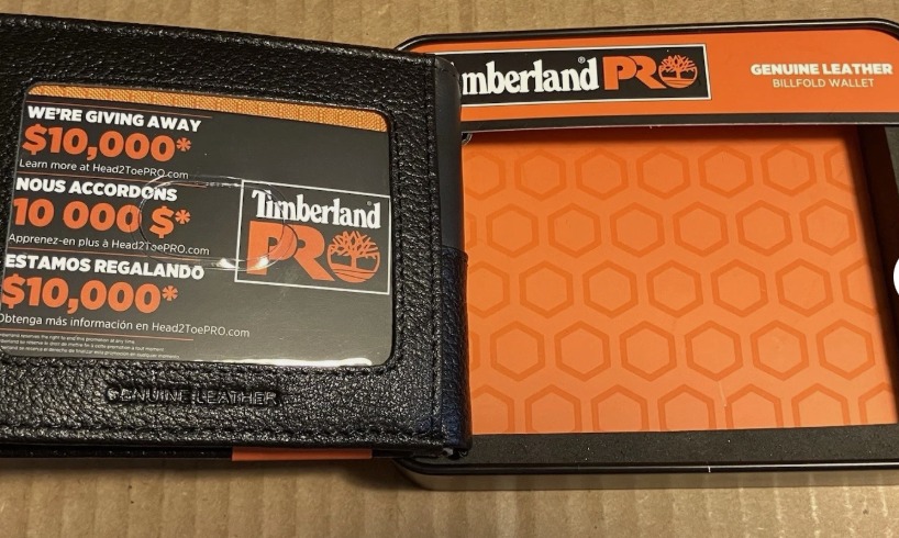 BILLETERA TIMBERLAND PRO CON PROTECCION RFID CUERO LEGITIMO NEGRO - Image 2