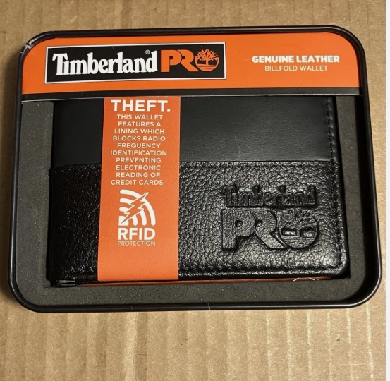 BILLETERA TIMBERLAND PRO CON PROTECCION RFID CUERO LEGITIMO NEGRO - Image 3