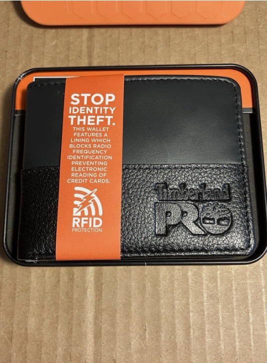 BILLETERA TIMBERLAND PRO CON PROTECCION RFID CUERO LEGITIMO NEGRO - Image 5