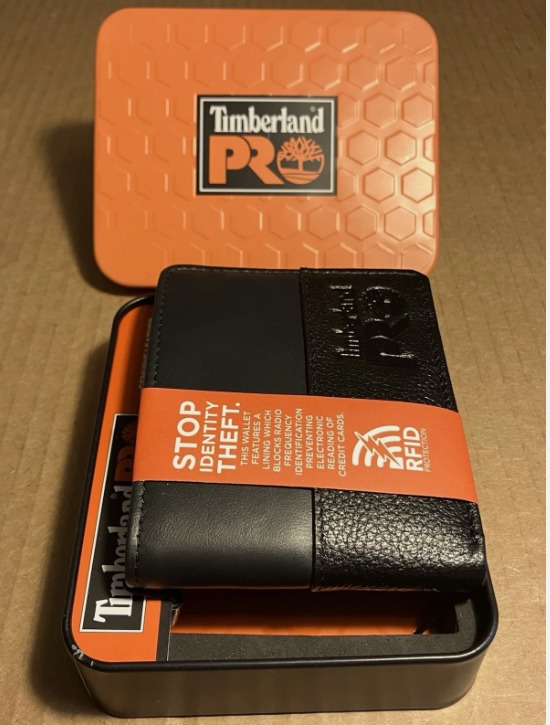 BILLETERA TIMBERLAND PRO CON PROTECCION RFID CUERO LEGITIMO NEGRO - Image 7