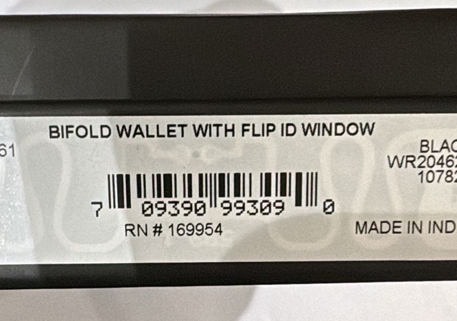 BILLETERA WRANGLER DE CUERO NEGRO CON PESPUNTE. PROTECCION RFID. COD: WR14 - Image 6