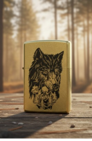 ENCENDEDOR ZIPPO ORIGINAL MADE IN USA MODELO WOLF DESIGN.