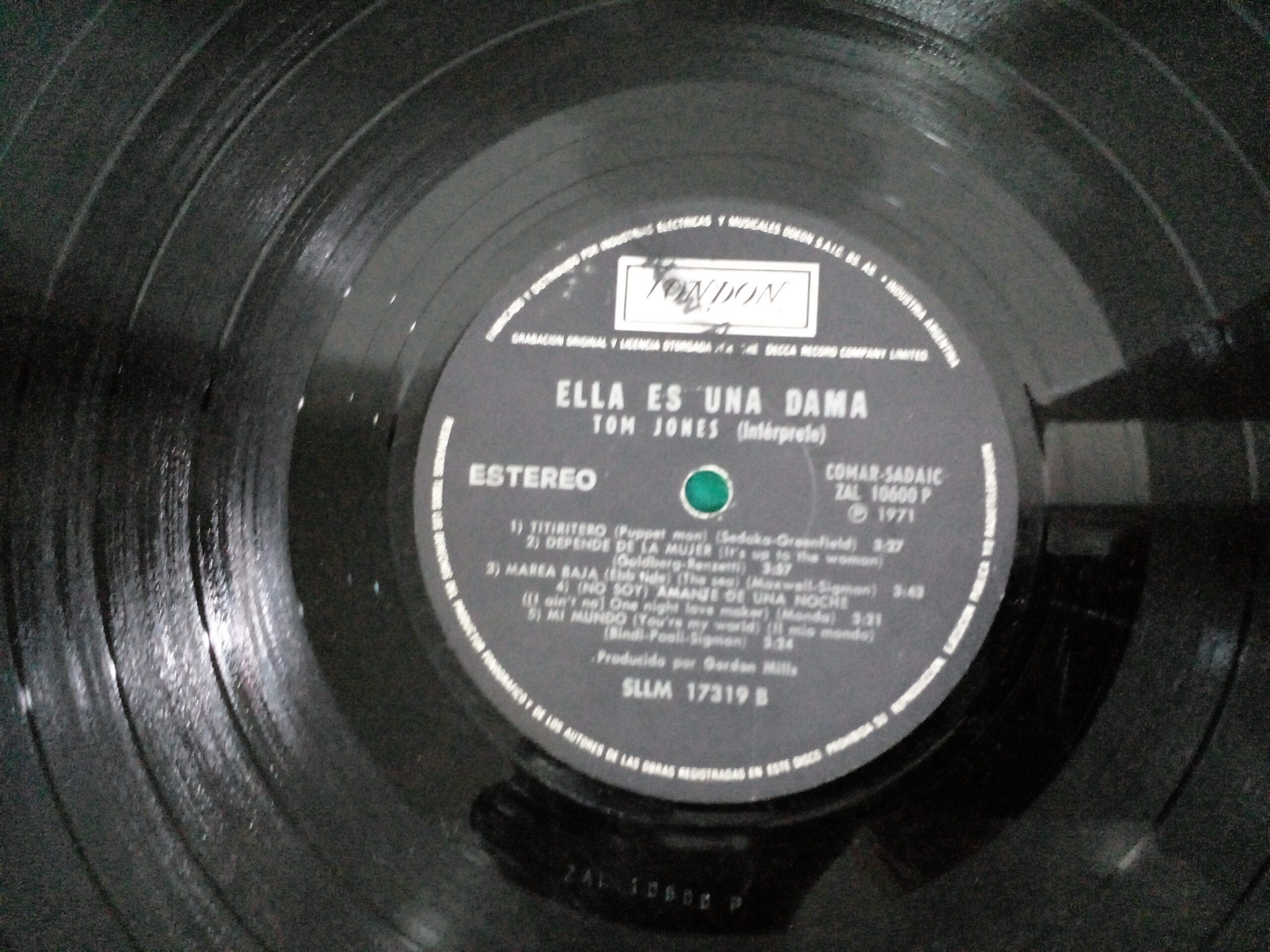 DISCO VINILO LP TOM JONES ELLA ES UNA DAMA ( SHE IS A LADY ) 1971. COD: D 009 - Image 9