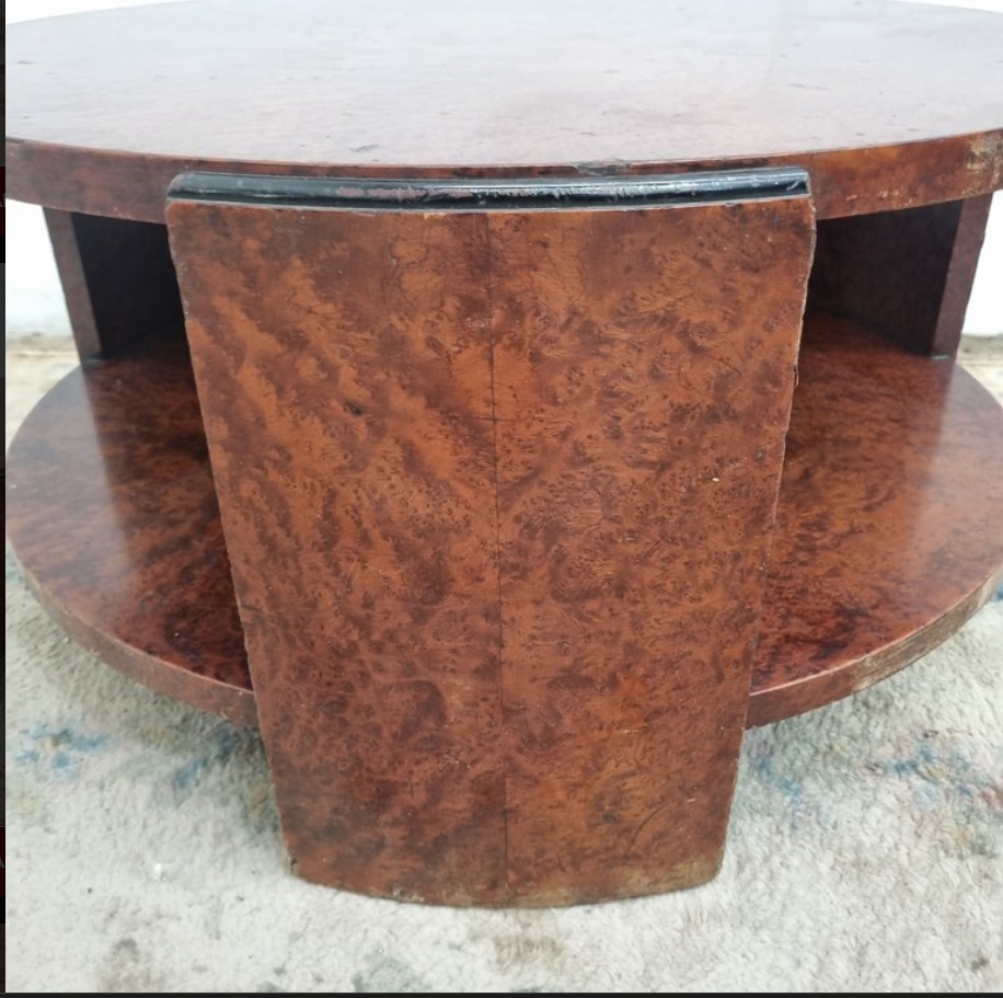 MESA RATONA ESTILO ART DECO AÑOS 50 EN RAIZ DE ABEDUL. COD: 103907 - Image 6