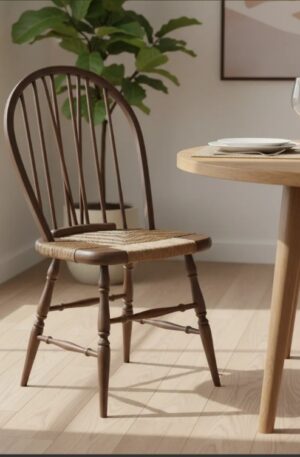 SILLA WINDSOR COUNTRY AMERICANO GUATAMBU ASIENTO ENJUNCADO NATURAL. COD: 104201