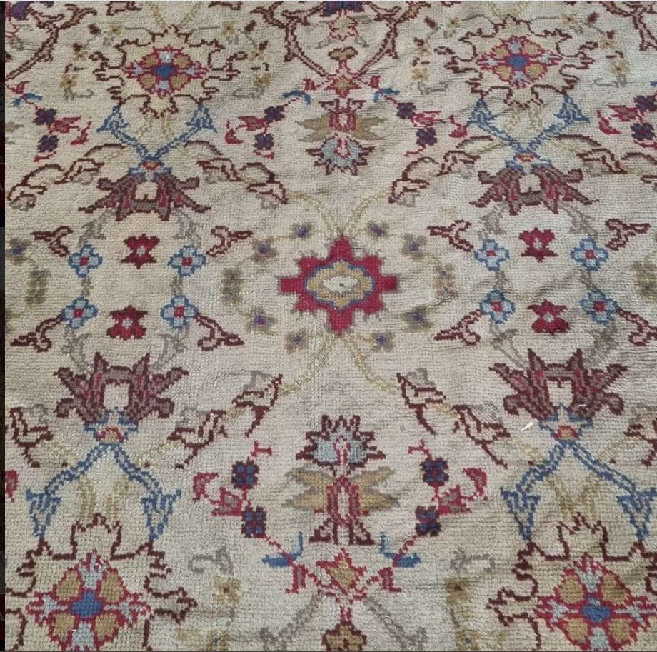 ALFOMBRA ANTIGUA DE LANA INDO - PERSA ANUDADA A MANO 4.60 X 2.40 MTS. COD: 105402 - Image 6