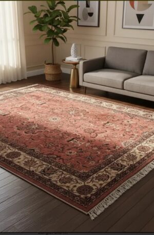 ALFOMBRA DE LANA ANTIGUA PERSA KASHAN / KERMAN 3.50 X 2.45 MTS. COD: 105404