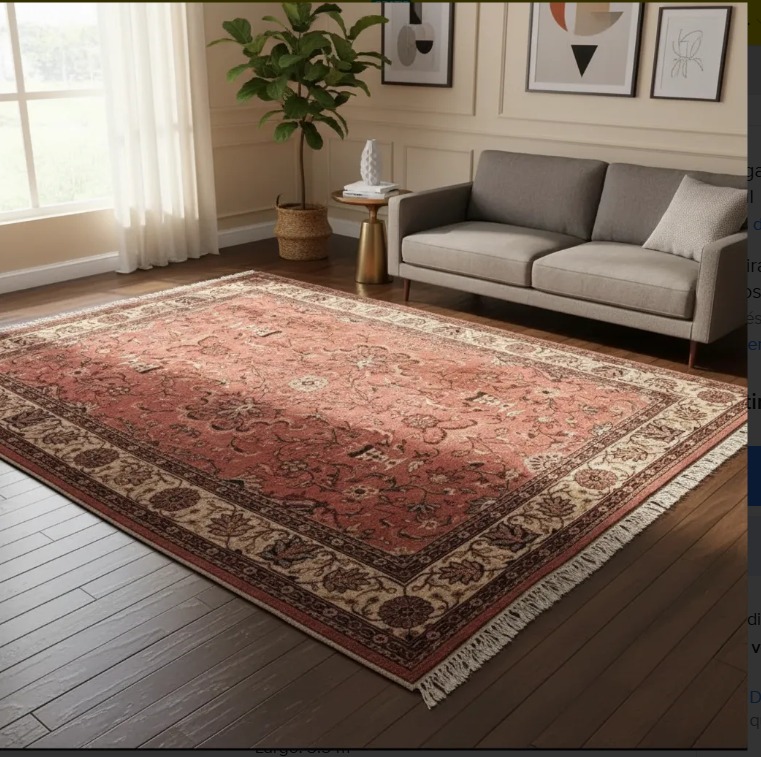 ALFOMBRA DE LANA ANTIGUA PERSA KASHAN / KERMAN 3.50 X 2.45 MTS. COD: 105404