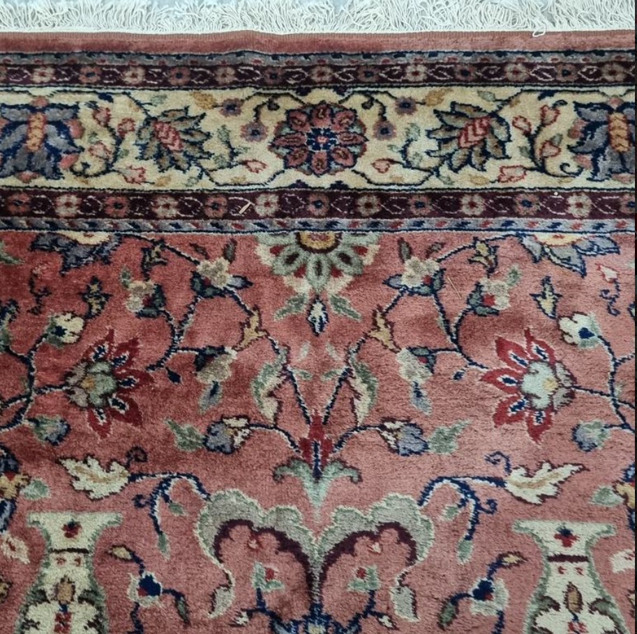 ALFOMBRA DE LANA ANTIGUA PERSA KASHAN / KERMAN 3.50 X 2.45 MTS. COD: 105404 - Image 5