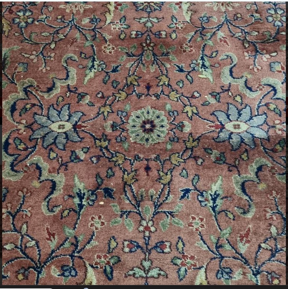 ALFOMBRA DE LANA ANTIGUA PERSA KASHAN / KERMAN 3.50 X 2.45 MTS. COD: 105404 - Image 6