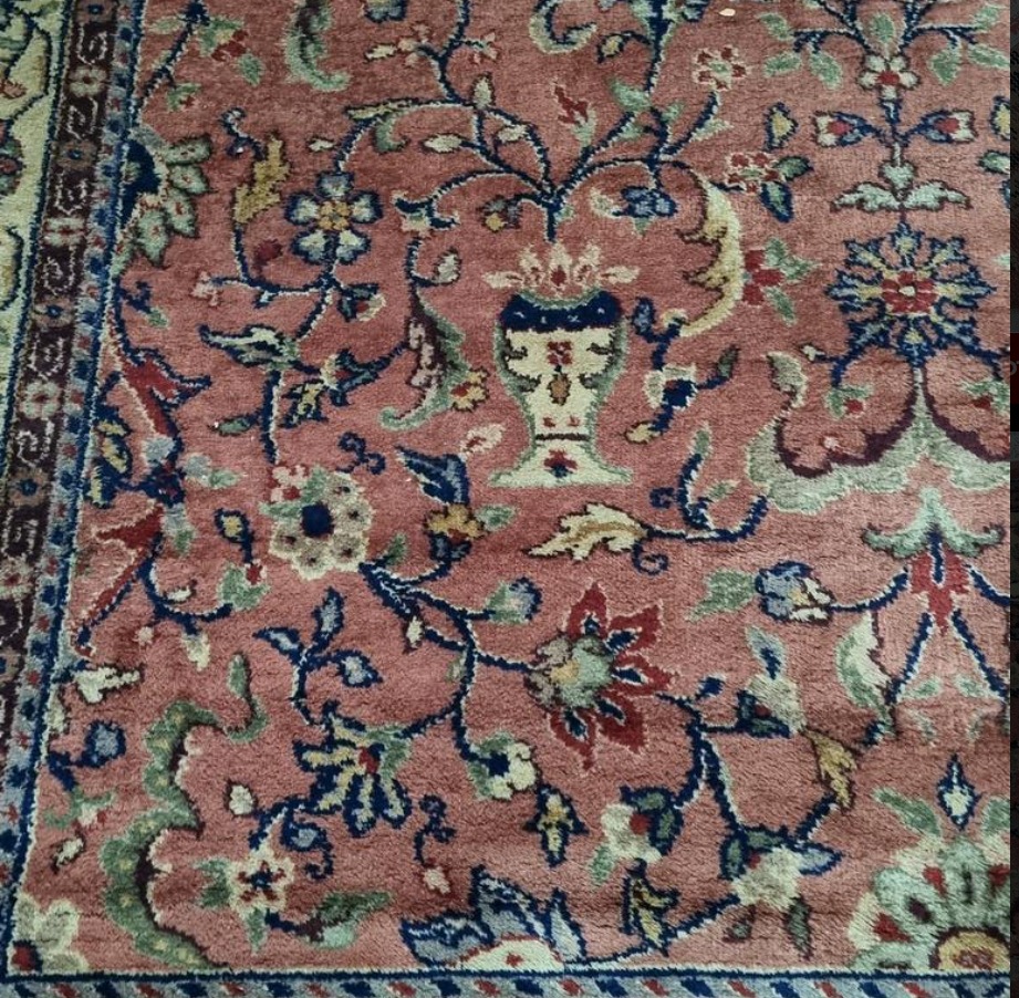 ALFOMBRA DE LANA ANTIGUA PERSA KASHAN / KERMAN 3.50 X 2.45 MTS. COD: 105404 - Image 7