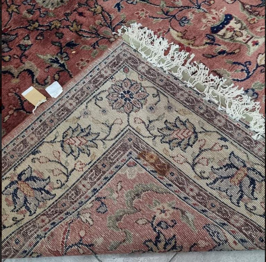 ALFOMBRA DE LANA ANTIGUA PERSA KASHAN / KERMAN 3.50 X 2.45 MTS. COD: 105404 - Image 8