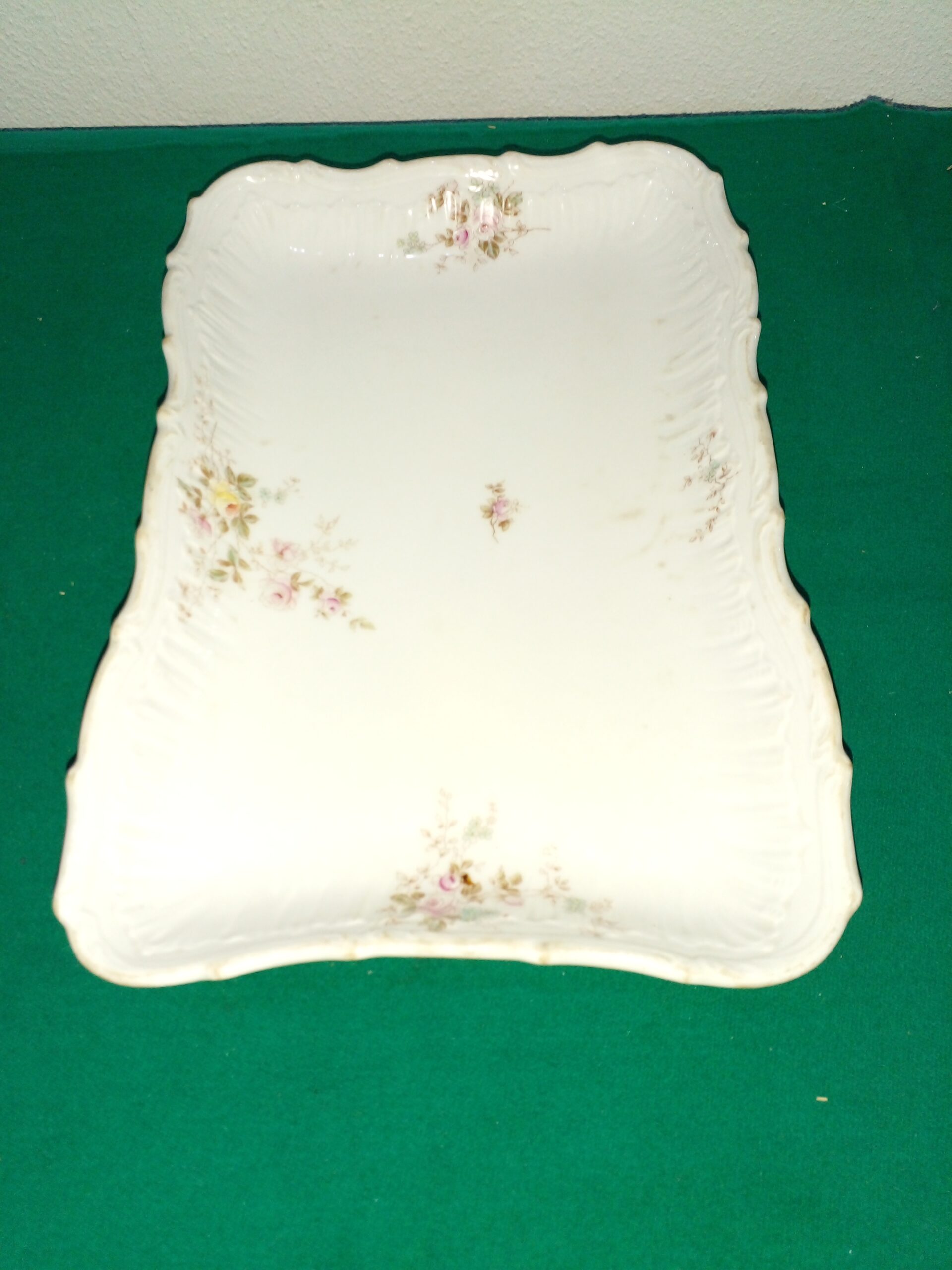 BANDEJA ANTIGUA DE PORCELANA ALEMANA SELLADA Y NUMERADA FUENTE PORCELANA. COD: 102901 - Image 8