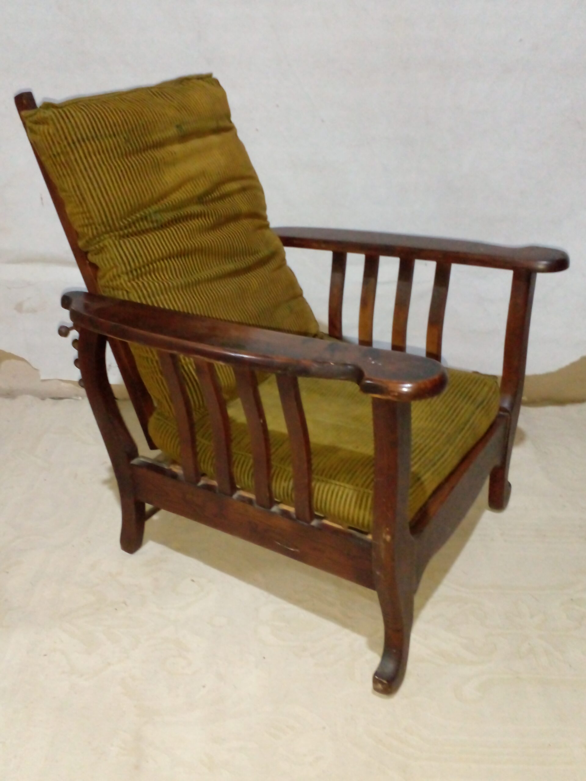 SILLON UN CUERPO RECLINABLE DE ROBLE ESTILO INGLES COUNTRY. COD: 104202 - Image 6