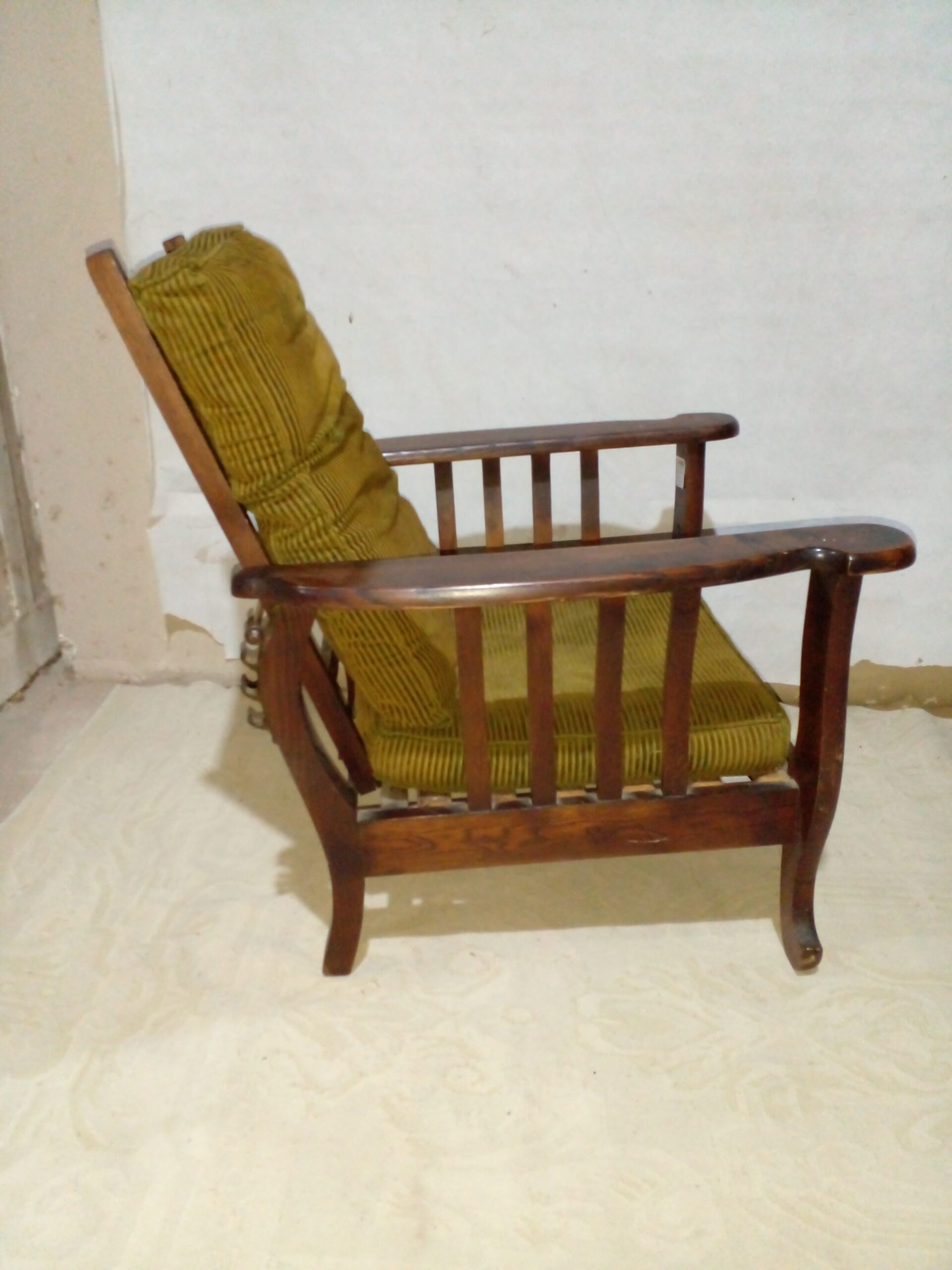 SILLON UN CUERPO RECLINABLE DE ROBLE ESTILO INGLES COUNTRY. COD: 104202 - Image 7