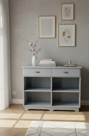 MUEBLE BAJO APARADOR MUEBLE DE COCINA PATINADO. COD: