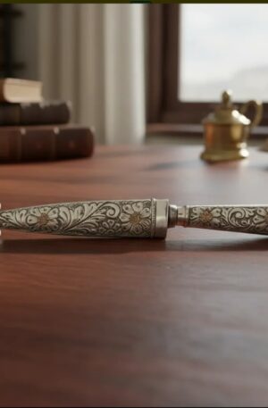 CUCHILLO FACON ALPACA CINCELADA LARGO TOTAL 26 CM, HOJA BELLVER TANDIL. COD: 104907
