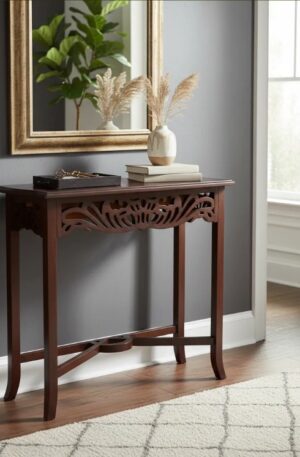 CONSOLA DE ARRIME DRESSOIRE MADERA CALADA. COD: 104916