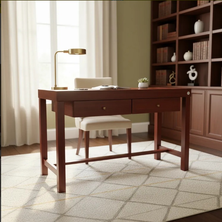 MESA ESCRITORIO DISEÑO DOS CAJONES ESCRITORIO VINTAGE. COD: 105106