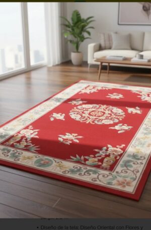 ALFOMBRA ORIENTAL MUY MULLIDA CONFECCIONADA EN LANA Y FIBRA COD: 105501