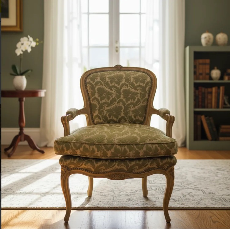 SILLON FRANCES LUIS XV SILLON DE SALA O DORMITORIO PATINA ORIGINAL. COD: 106513