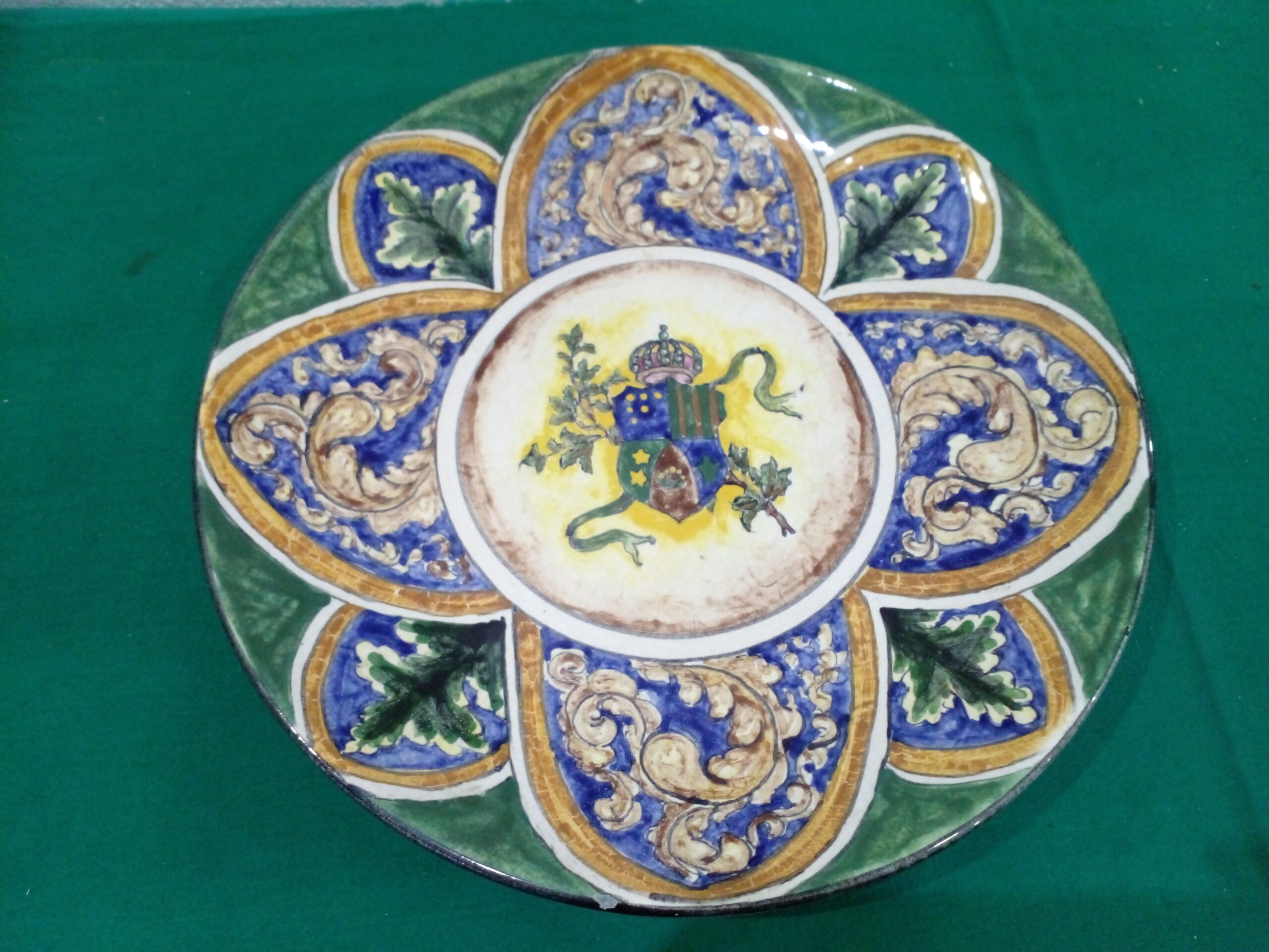 PLATO DECORATIVO CERAMICA ESPAÑOLA ANDALUZ 36 CM. COD: 104922