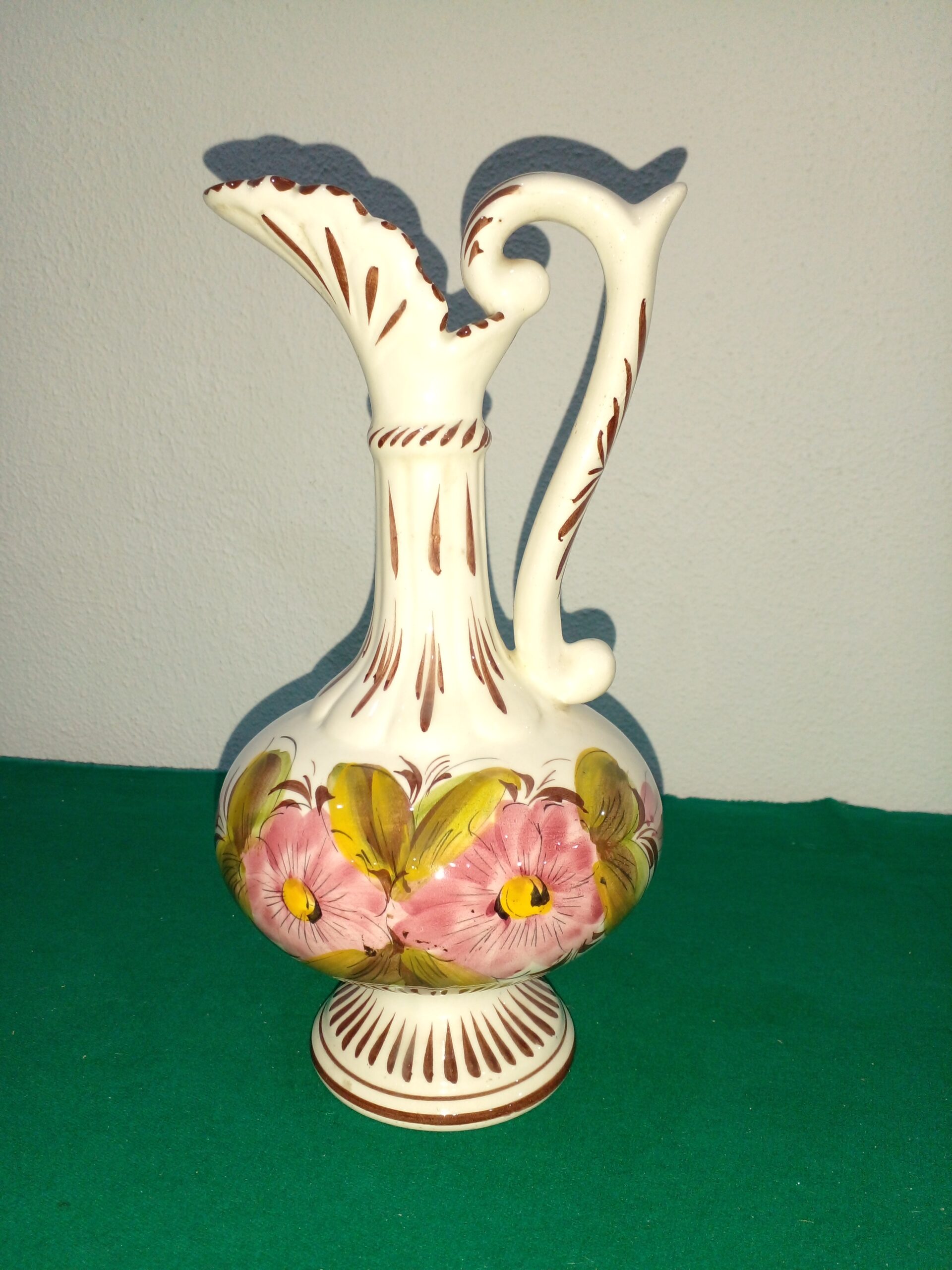 JARRA ANFORA CERAMICA ESMALTADA MOTIVOS FLORALES. COD: 105725 - Image 6