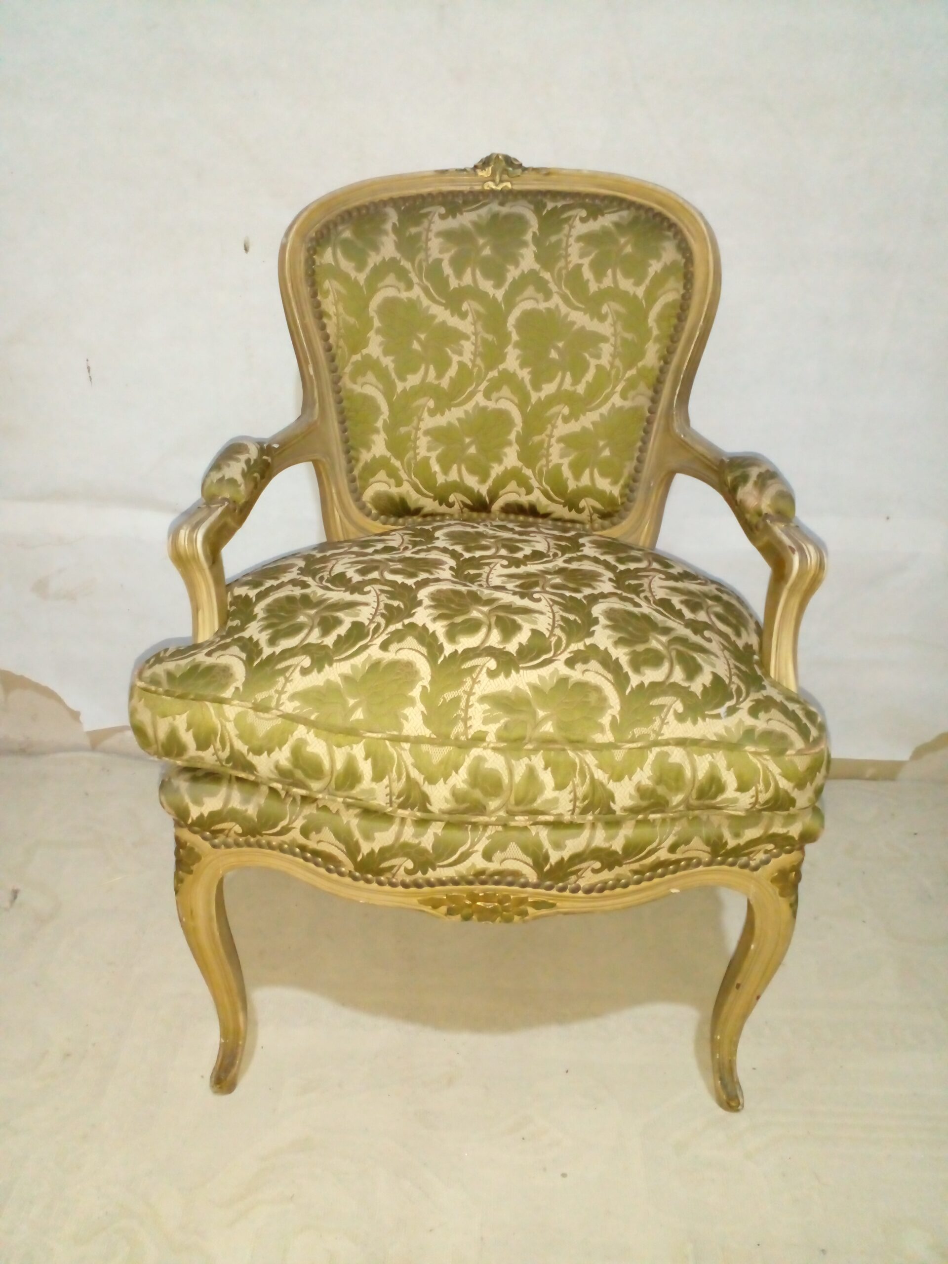 SILLON FRANCES LUIS XV SILLON DE SALA O DORMITORIO PATINA ORIGINAL. COD: 106513 - Image 3
