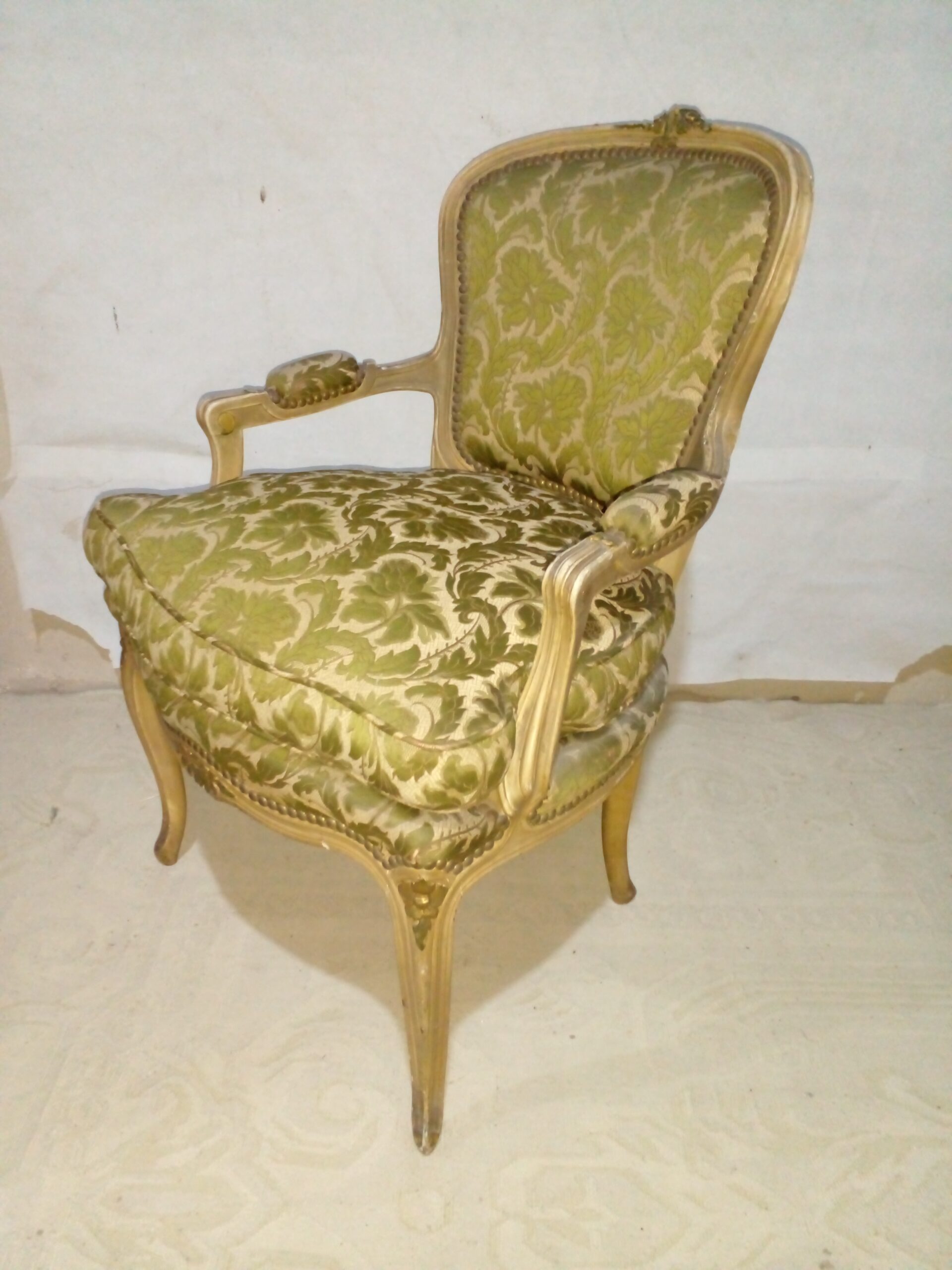 SILLON FRANCES LUIS XV SILLON DE SALA O DORMITORIO PATINA ORIGINAL. COD: 106513 - Image 7
