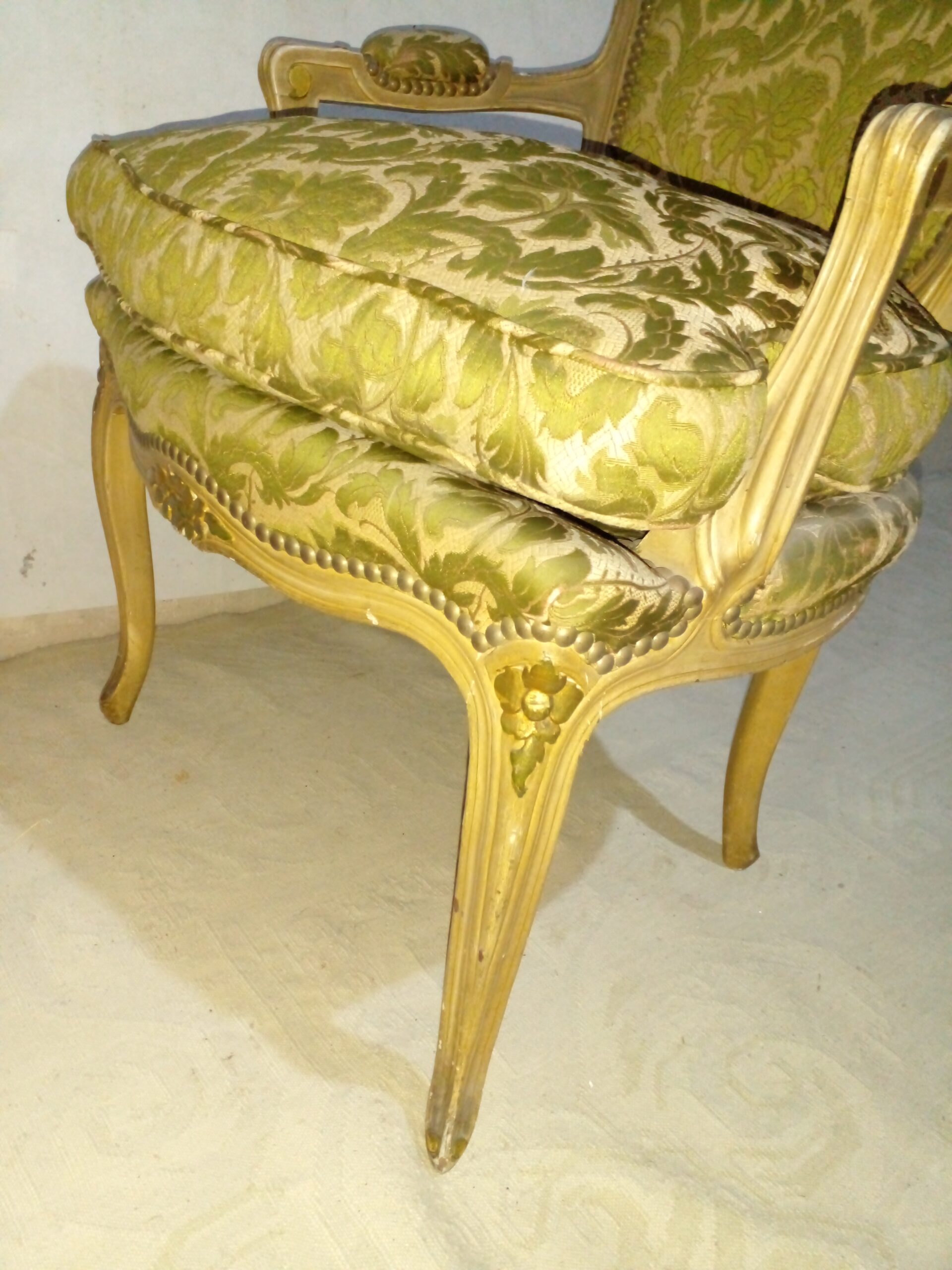 SILLON FRANCES LUIS XV SILLON DE SALA O DORMITORIO PATINA ORIGINAL. COD: 106513 - Image 9